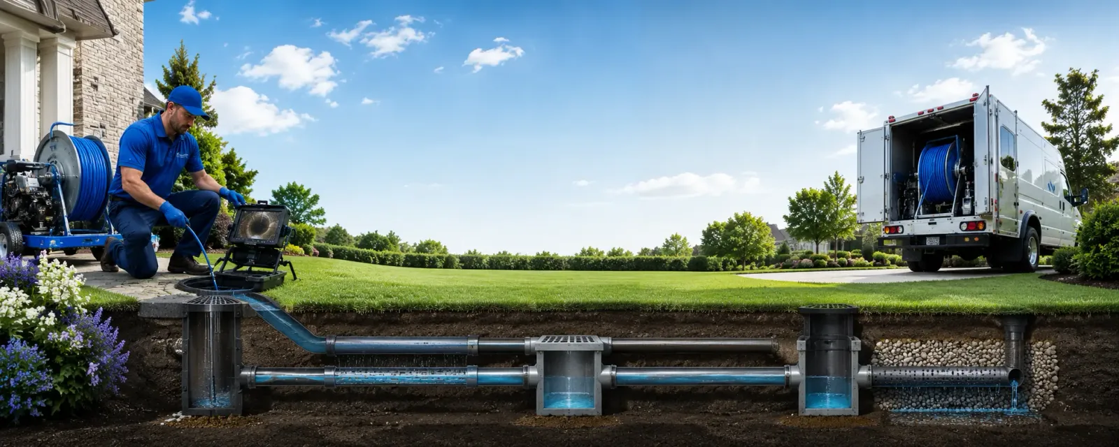 Outdoor drain cleaning information for Columbus, NC
